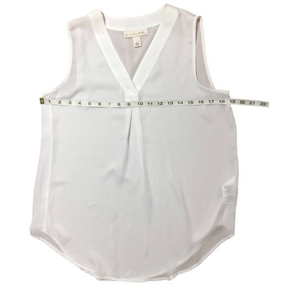 Emaline Small Blouse Sleeveless Sheer Career Work Office Church Business Top - Picture 4 of 6